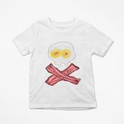 Toddler Bacon and Eggs Skull Tee
