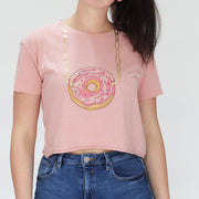 Donut Necklace Cropped Tee