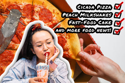 Peach Milkshakes Are Back, Cicada Pizza, Fast Food Cake and More Food News [VIDEO]