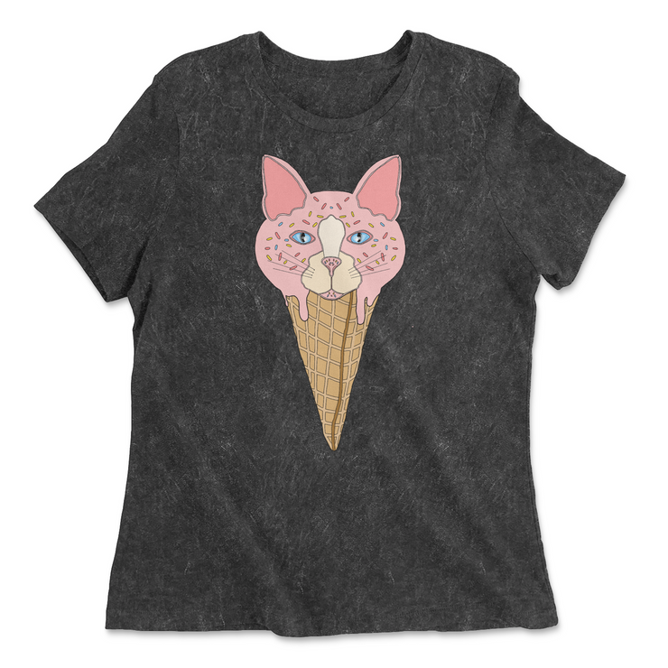 Ice Cream Cone with Cat