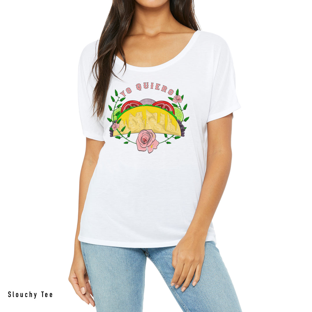 Yo Quiero Taco T-shirt| Taco Shirt| Junk Food Tees| Yummiewear