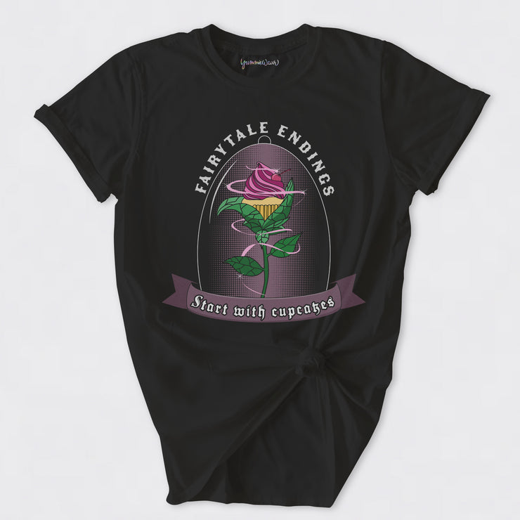 Enchanted Cupcake Rose Basic T-Shirt