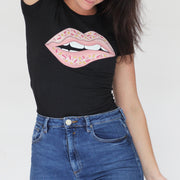 biting lips t-shirt