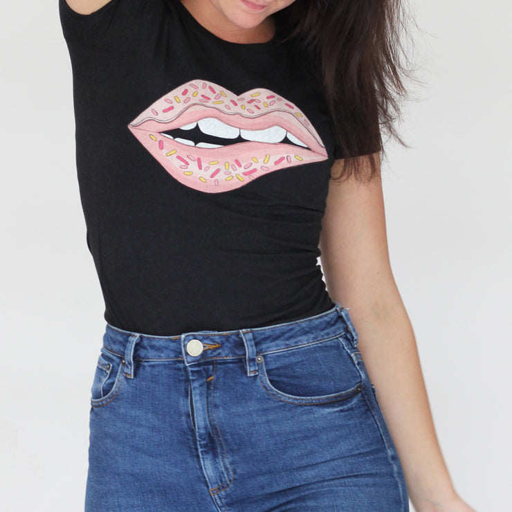 biting lips t-shirt