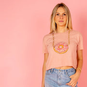 Donut Necklace Cropped Tee