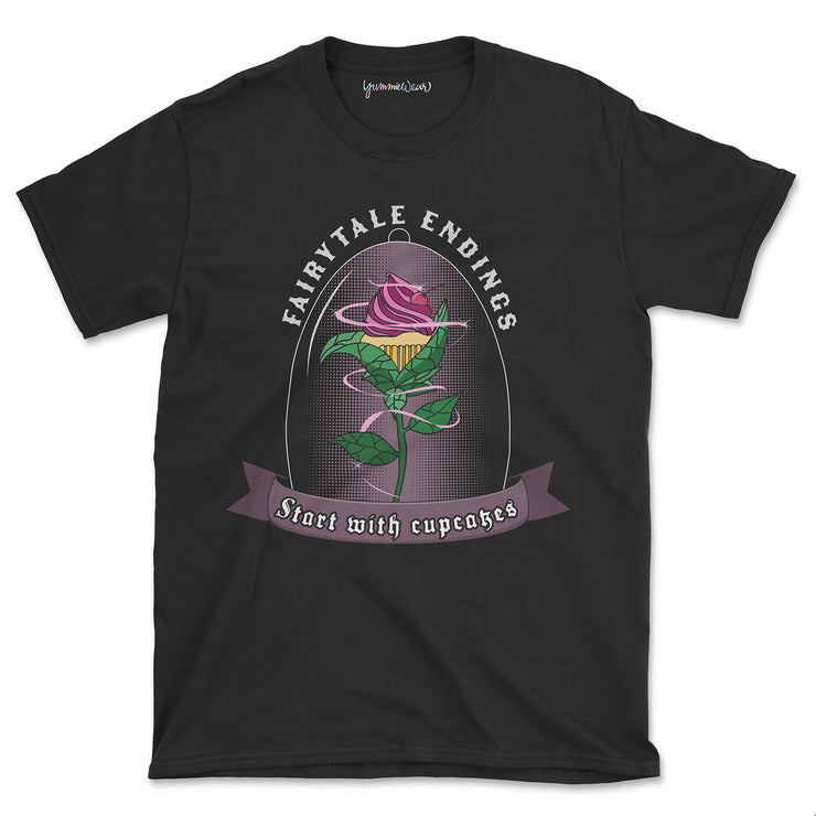Enchanted Cupcake Rose Basic T-Shirt
