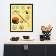 Sushi Platter Framed poster