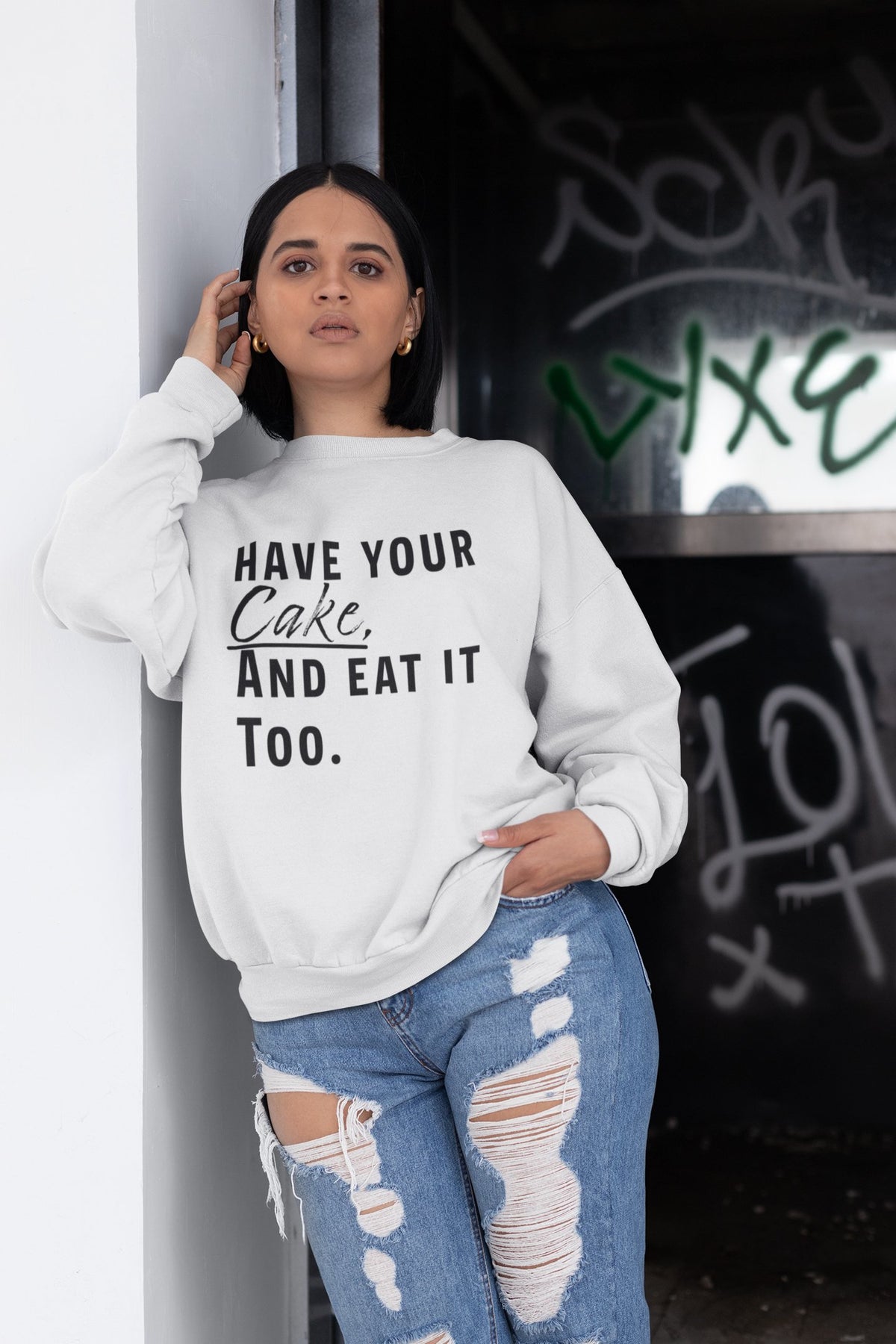 Blank new arrivals slouchy sweatshirt