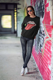 Rock and Roll Donut Lips Sweatshirt