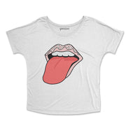 Rock and Roll Donut Lips Slouchy T-shirt
