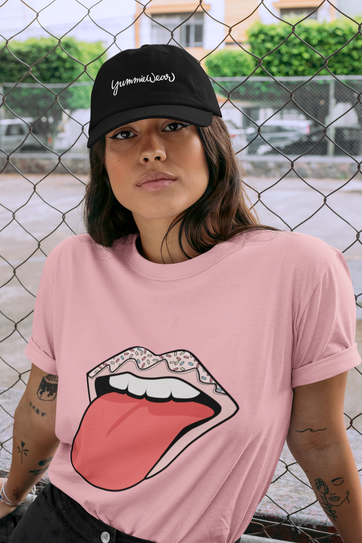 Rock and Roll Donut Lips Basic Tee