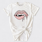 Vampire Donut Lips Basic Tee - White